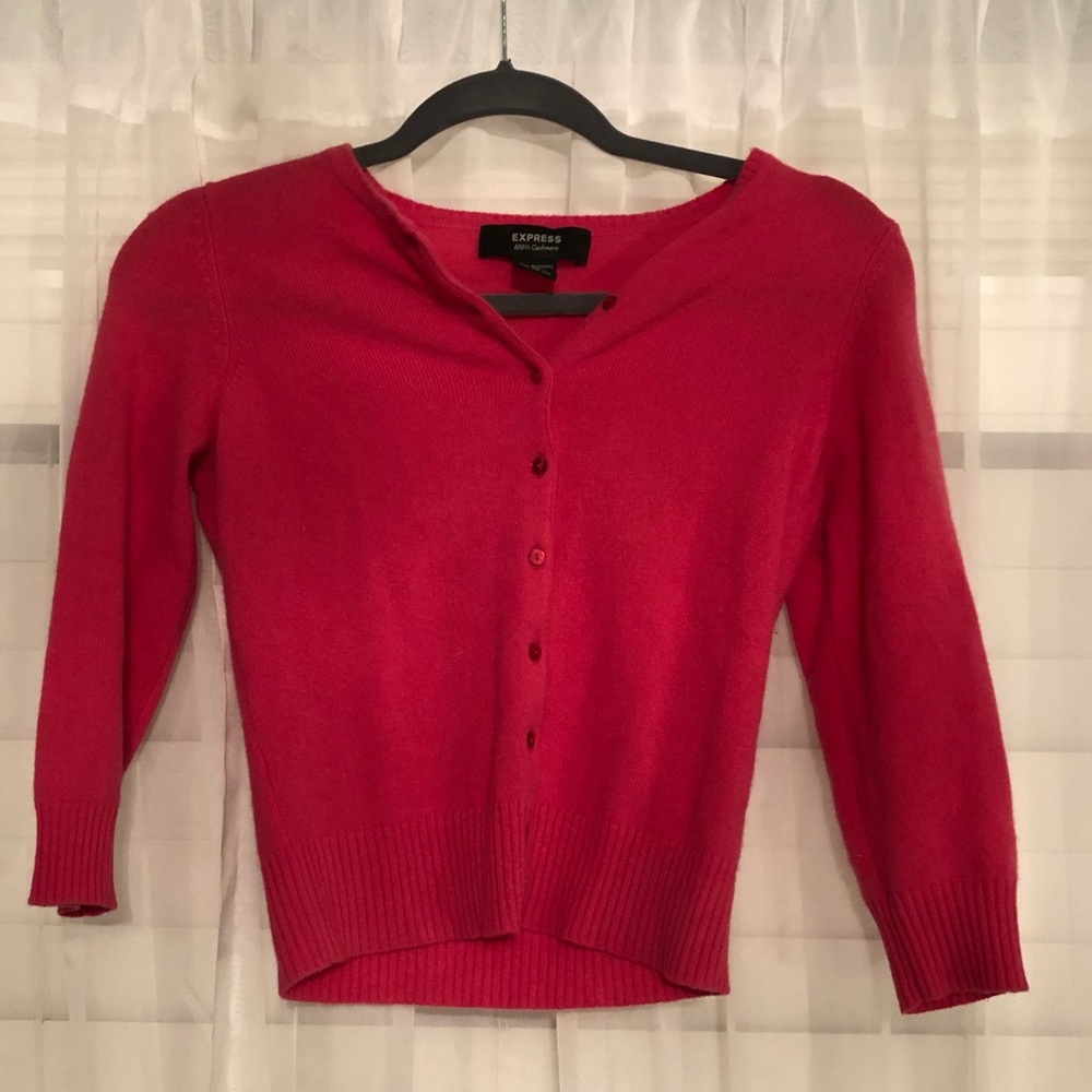 Express 100% cashmere cardigan